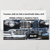 INVITATION GRILL OUT PARTY CLASSIC AUTO MONTRE L'INVITATION D (Devant / Derrière)