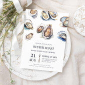Invitation Grillade de fruits de mer estivale de cuisson d'hu