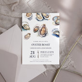 Invitation Grillade de fruits de mer estivale de cuisson d'hu