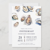 Invitation Grillade de fruits de mer estivale de cuisson d'hu (Devant)