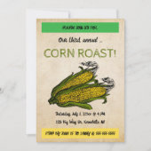 Invitation Grillade de maïs modifiable (Devant)