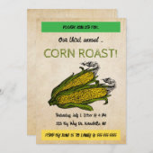 Invitation Grillade de maïs modifiable (Devant / Derrière)