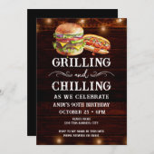 Invitation Grillades et fraises BBQ 90e anniversaire Invitati (Devant / Derrière)