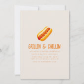 Invitation Grillades et Jardin d'été frais BBQ (Devant)