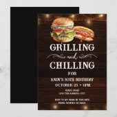 Invitation Grillades et réfrigération BBQ 30e anniversaire In (Devant / Derrière)