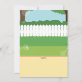 Invitation Grillage d'homme dans le Jardin (Dos)