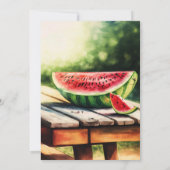 Invitation Grillage et réfrigération du barbecue d'été (Dos)