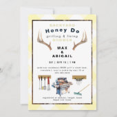 Invitation Grillages et fixations Antlers Jaune Couples Douch (Devant)