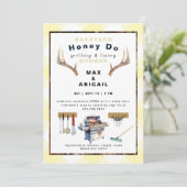 Invitation Grillages et fixations Antlers Jaune Couples Douch (Debout devant)