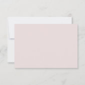 Invitation Grilles Verticales Roses Vides Mariage Moderne RSV (Dos)