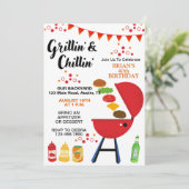 Invitation Grillin et Chillin Anniversaire adulte (Debout devant)