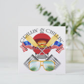 Invitation Grillin' et Chillin' Patriotique (Debout devant)