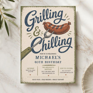 Invitation Grilling & Chilling BBQ 40e Anniversaire