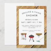 Invitation Grilling & Fixin Couples Wedding Shower II (Devant / Derrière)