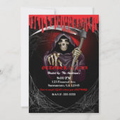 Invitation Grim Reaper Bloody Halloween Party (Dos)