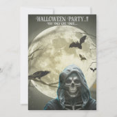 Invitation Grim Reaper Halloween Party (Devant)