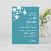 Invitation Grimpez Haut (blanc sur sarcelle) 5x7 (Debout devant)