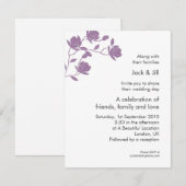 Invitation Grimpez Haut (violet) 4.25x5.5 (Devant / Derrière)