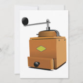 Invitation Grinder de café classique (Devant)