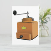 Invitation Grinder de café classique (Debout devant)