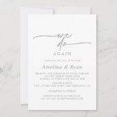 Invitation Gris Atténué Simple Minimal Nous Refaisons Renouve (Devant)