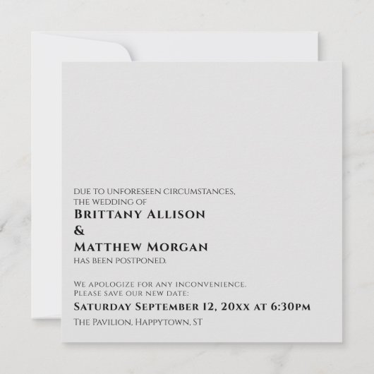 Invitation Gris Clair Quand On Peut Vous Accrocher Mariage Re (Dos)