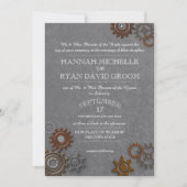 Invitation Gris d'acier industriel (Devant)