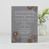 Invitation Gris d'acier industriel (Debout devant)