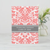 Invitation Gris de corail d'invitation faite sur commande de (Debout devant)