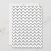Invitation Gris de corail parfait de Chevron (Dos)