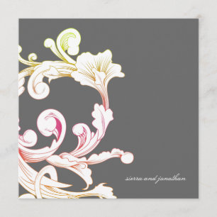 Invitation gris de fusée du feuillage 311-Vivid