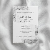Invitation gris minimaliste | MARIAGE