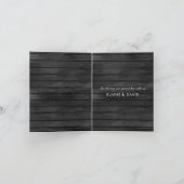 Invitation Gris rustique Grange Bois Pays Fleurs de soleil Me (Intérieur)