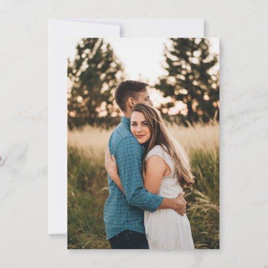 Invitation Gris signifiant être enregistrer la date (Dos)