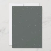 Invitation Gris vert Formel Snowberry+Eucalyptus Mariage (Dos)