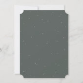 Invitation Gris vert Snowberry+Eucalyptus Mariage de couronne (Dos)