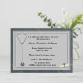 Invitation grise d'obtention du diplôme de (Debout devant)