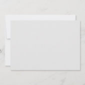 Invitation grise moderne pour baby shower (Dos)