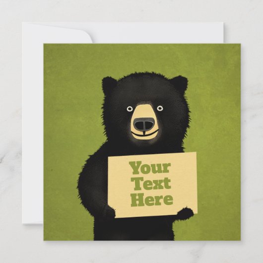 Invitation Grizzly Bear (Devant)