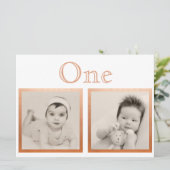 Invitation Groom de mariée âge personnalisé Rose d'or Numéro (Debout devant)