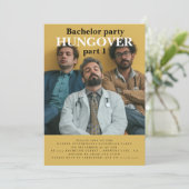 Invitation groom pour être l'invitation de la fête de célibat (Debout devant)