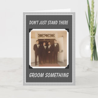 Invitation Groom Quelque Chose ! - Groomsmen