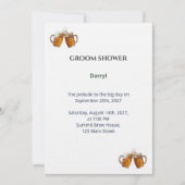 Invitation Groom Shower - Thème Bière Artisanale (Devant)