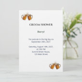 Invitation Groom Shower - Thème Bière Artisanale (Debout devant)