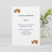 Invitation Groom Shower - Thème Bière Artisanale (Debout devant)