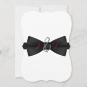 Invitation Groomsman Bowtie élégant (Dos)