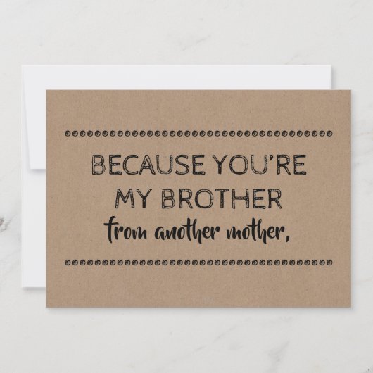 Invitation GROOMSMAN contemporain / BEST MAN Drôle Propositio (Devant)