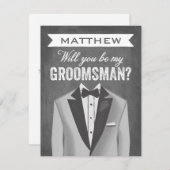 Invitation Groomsman | Groomsman (Devant / Derrière)