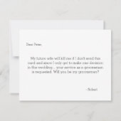 Invitation Groomsman| Groomsmen (Dos)