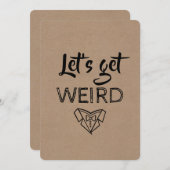 Invitation GROOMSMAN moderne / BEST MAN Drôle Proposition (Devant / Derrière)